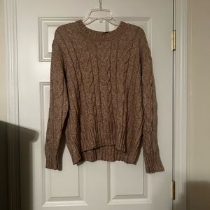 Banana republic beige cable knit sweater